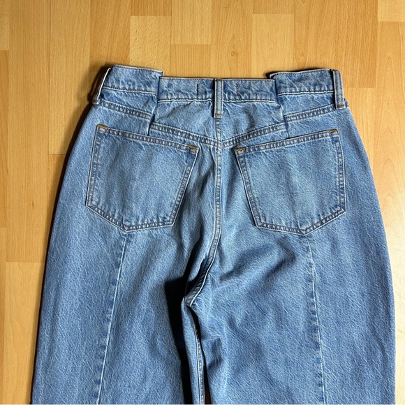 Abercrombie & Fitch Curve Love The Loose High Rise Light Blue 8 Tall Long - Picture 7 of 11